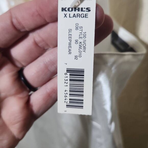 NWT Apt 9 Size XL Cream BabyDoll Chemise Slip Nightie Lace - Picture 2 of 5